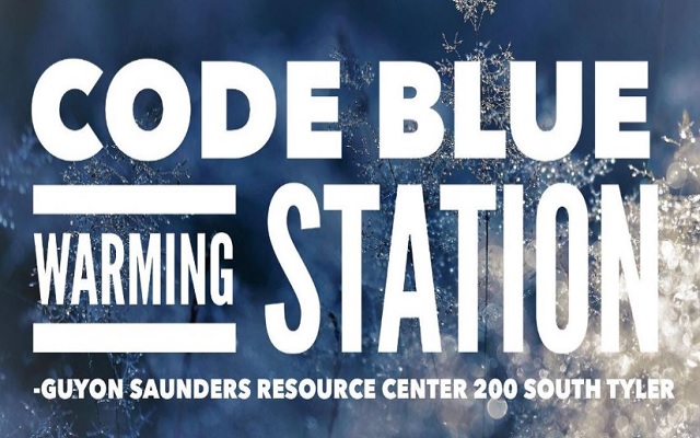 Code Blue Warming Station will be activated this evening.