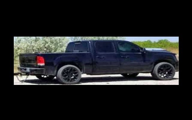 Crime Stoppers Looking For Stolen 2013 Black GMC Sierra
