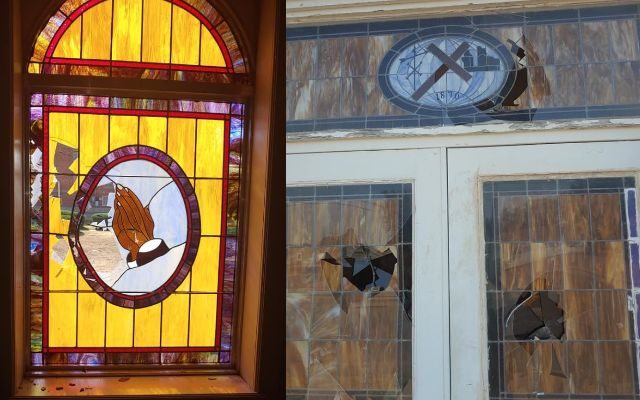 Vandalism at Amarillo Two Oldest Churches