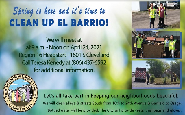 Barrio Neighborhood Planning Committee Hosting Spring Clean Up