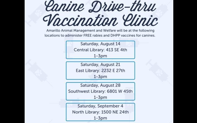 AAMW Hosting Free Drive-Thru Vaccination Clients For Pets.