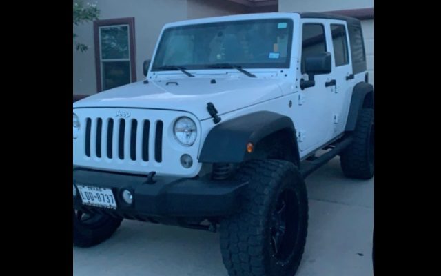 Crime Stoppers Searching For Stolen 2016 Jeep Wrangler