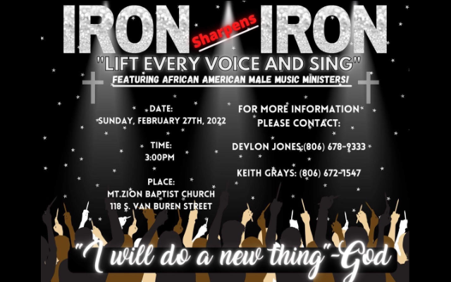 Iron Sharpens Iron “Let Out Your Voice And Sing”