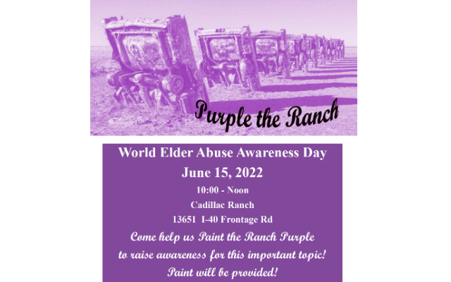 “Purple the Ranch” Hopes to Spread the Word About World Elder Abuse Awareness Day