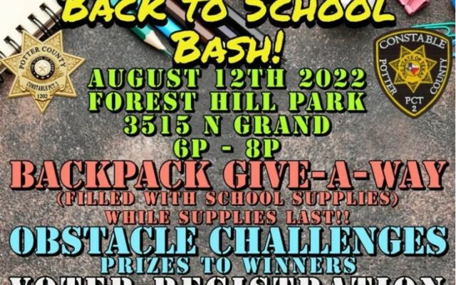 Back To School Bash August 12th