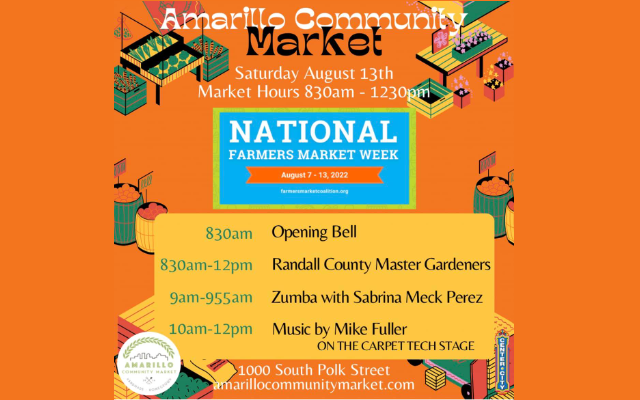 The Amarillo Community Market Continues Saturday, August 13th