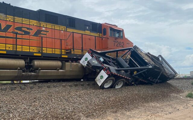 Train and Semi Collide Outside of Canyon