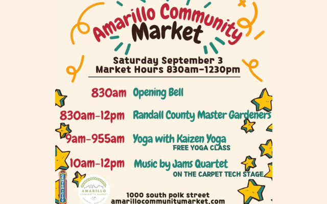 Amarillo Community Market Continues Saturday, September 3rd