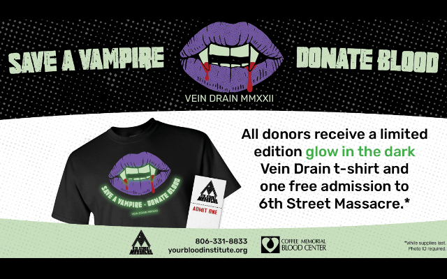 Save A Vampire Donate Blood with Coffee Memorial