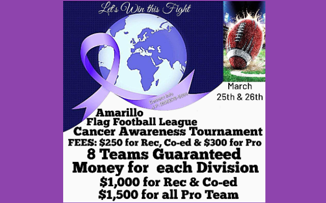 Amarillo Flag Football League to Host Event For Cancer Awareness