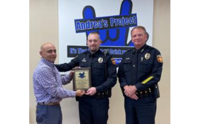 Andrea’s Project Names Micah Heagen Officer of the Quarter