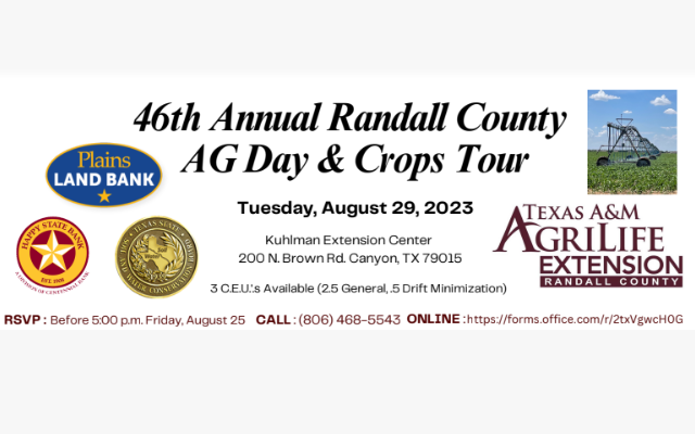 Randall County Crops Tour Returns on August 29th